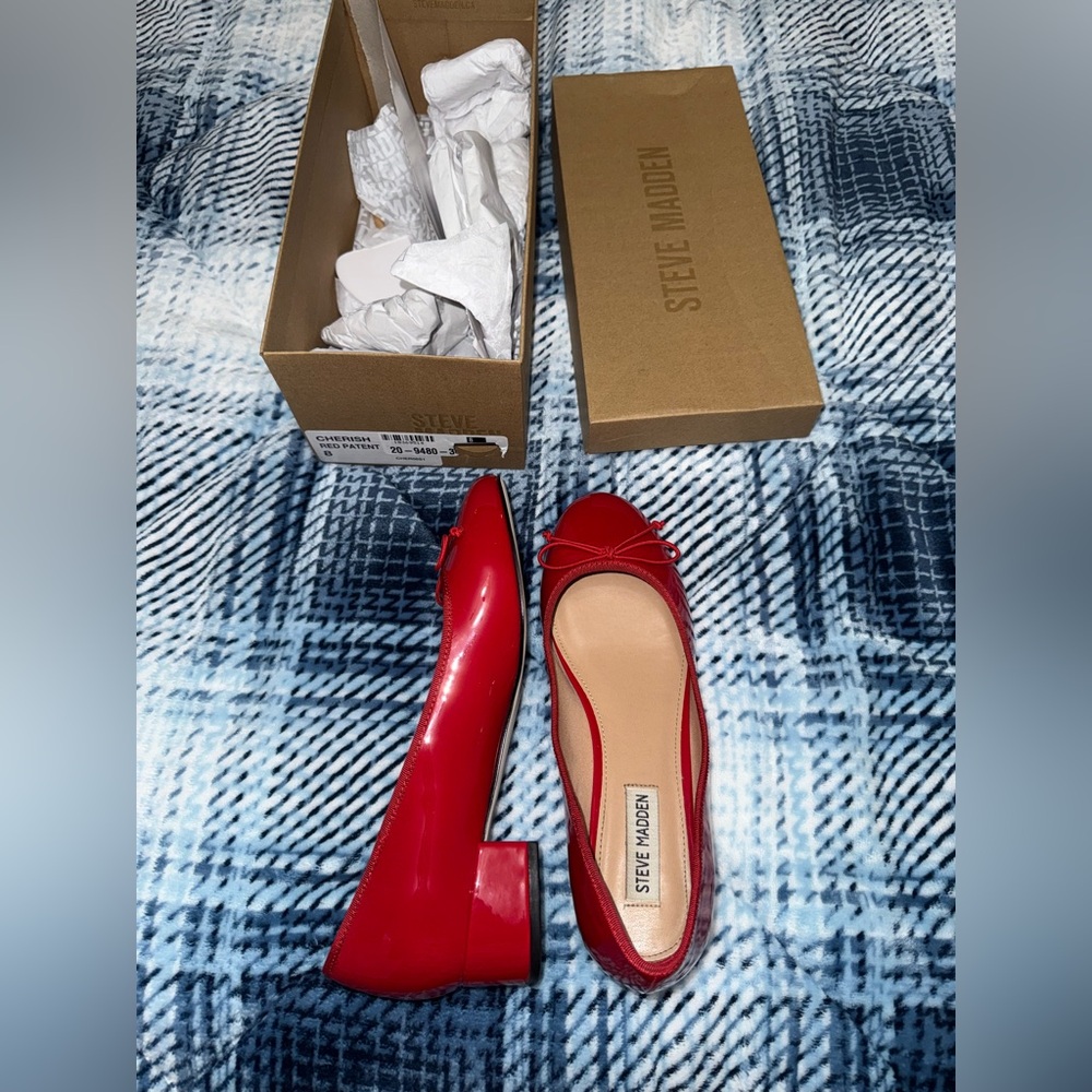 Steve Madden Red Patent Cherish